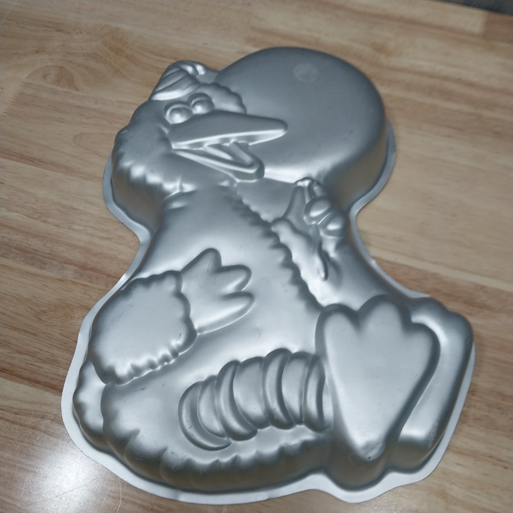 Big Bird Wilton‎ Cake Pan Vintage Aluminum 13 inch Silver